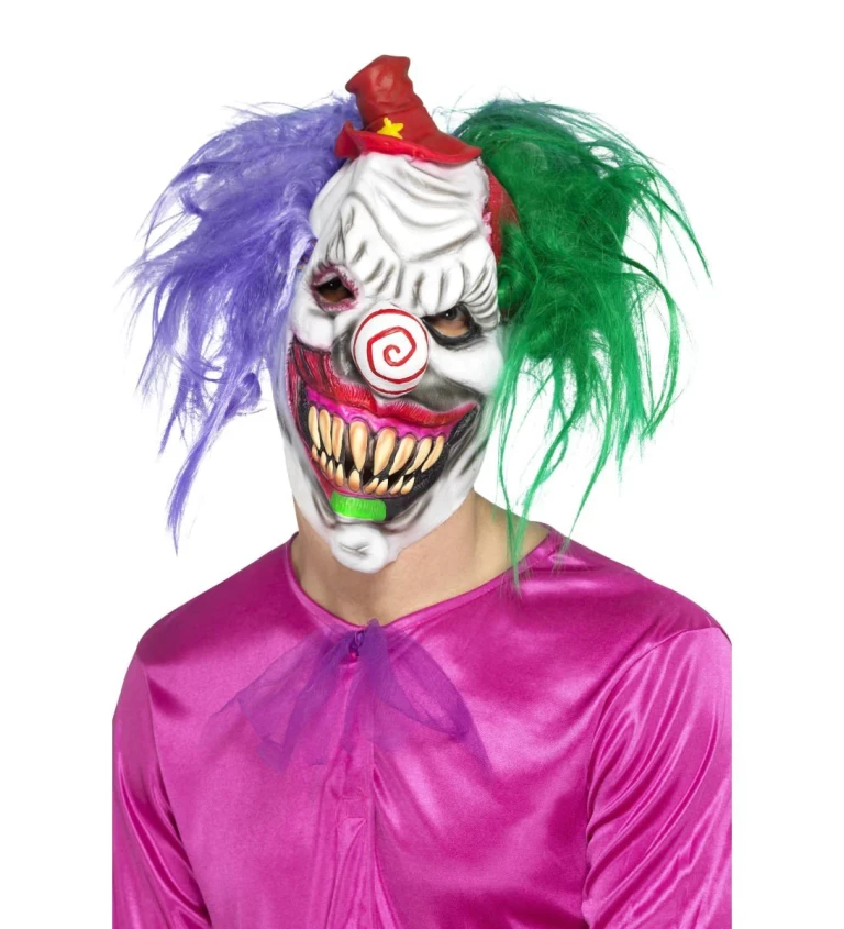 Maska Pokroucený klaun