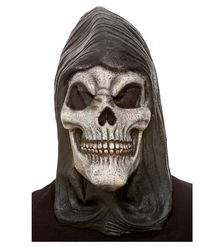 Celohlavová maska Skeleton s kapucí