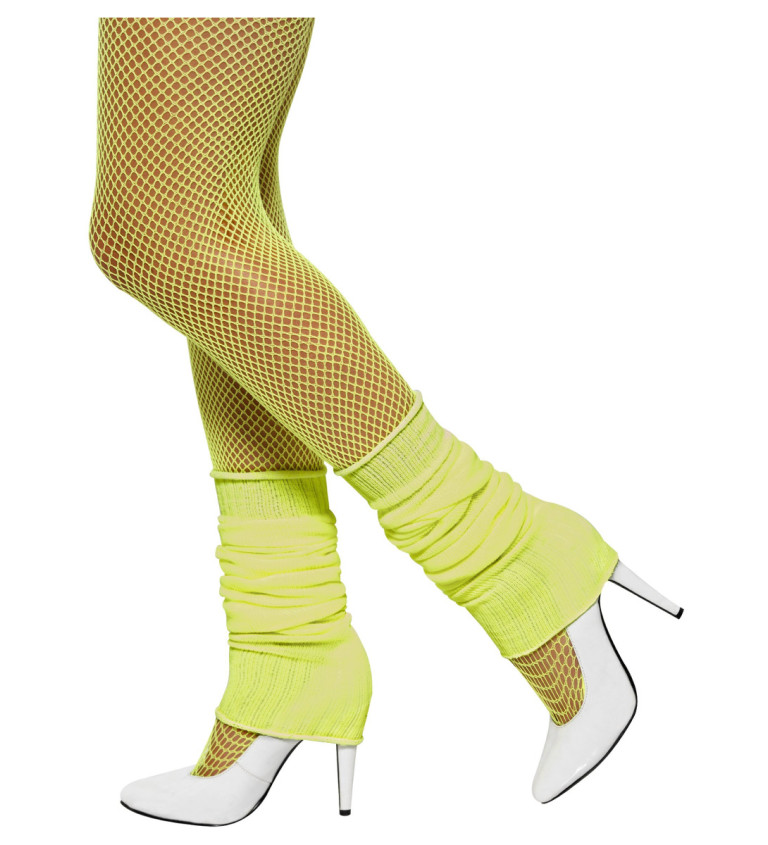 Návleky na nohy - neonově žluté