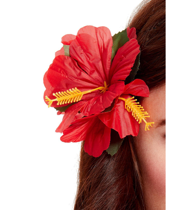Havajská dekorace - Květina do vlasů