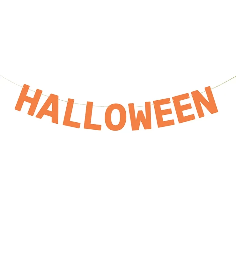 Oranžový banner Halloween