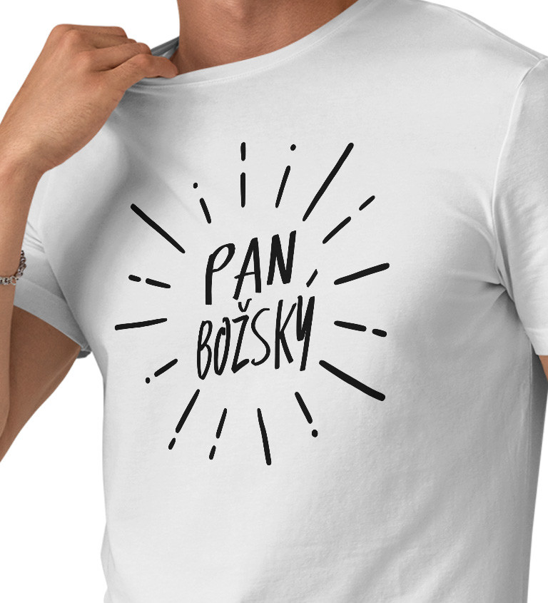 Pánské triko bílé - Pan božský