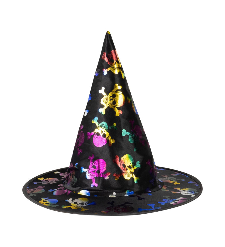 Dětský klobouk pro čaroděje- lebky