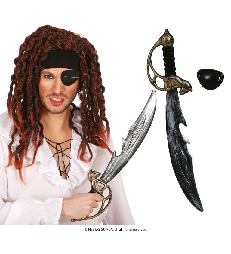 Pirátský - meč a klapka