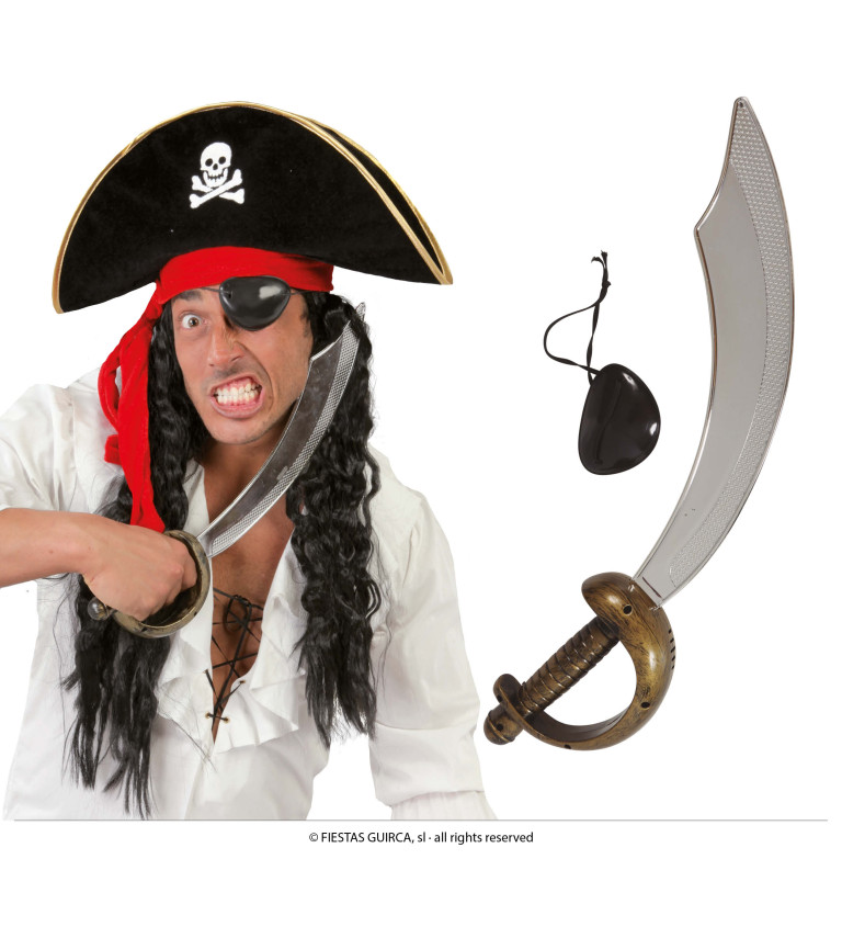 Pirátská - šavle s klapkou