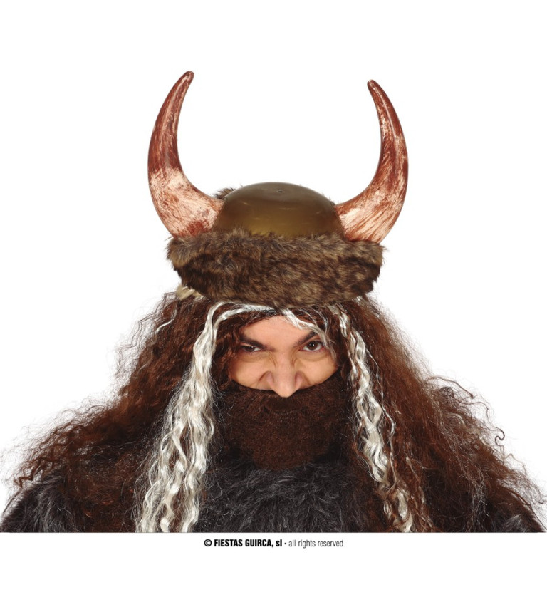 Kožená vikingská - přilba