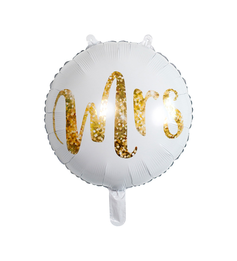 Fóliový balónek - Mrs zlatý