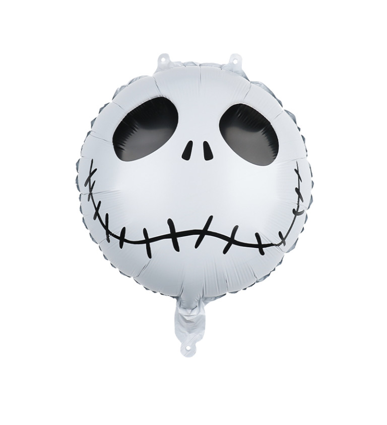 Fóliový balónek - Bílá lebka