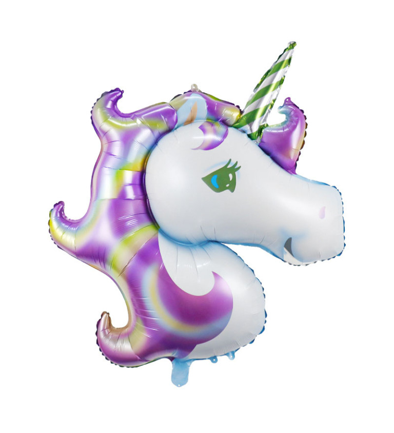 Fóliový balónek - Jednorožec hlava