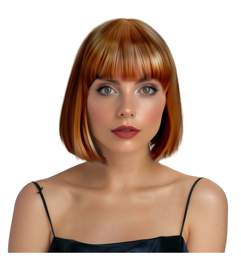 Paruka dámská mikádo, měděná