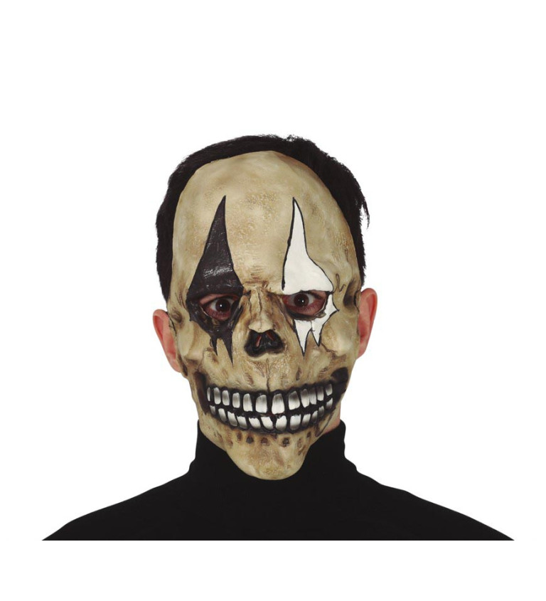 Harlekýn, maska s lebkou
