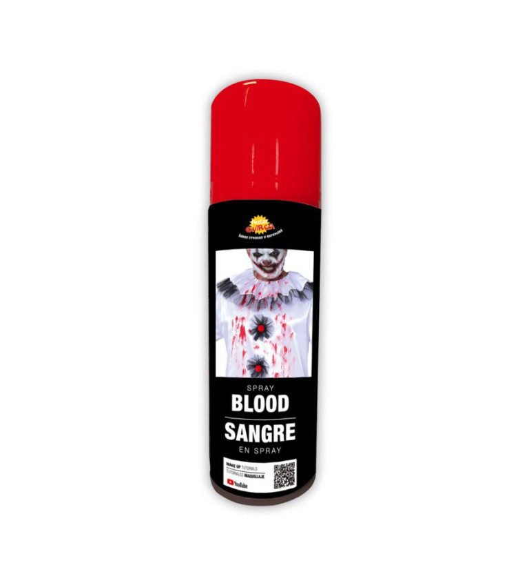 Krevní sprej na oblečení