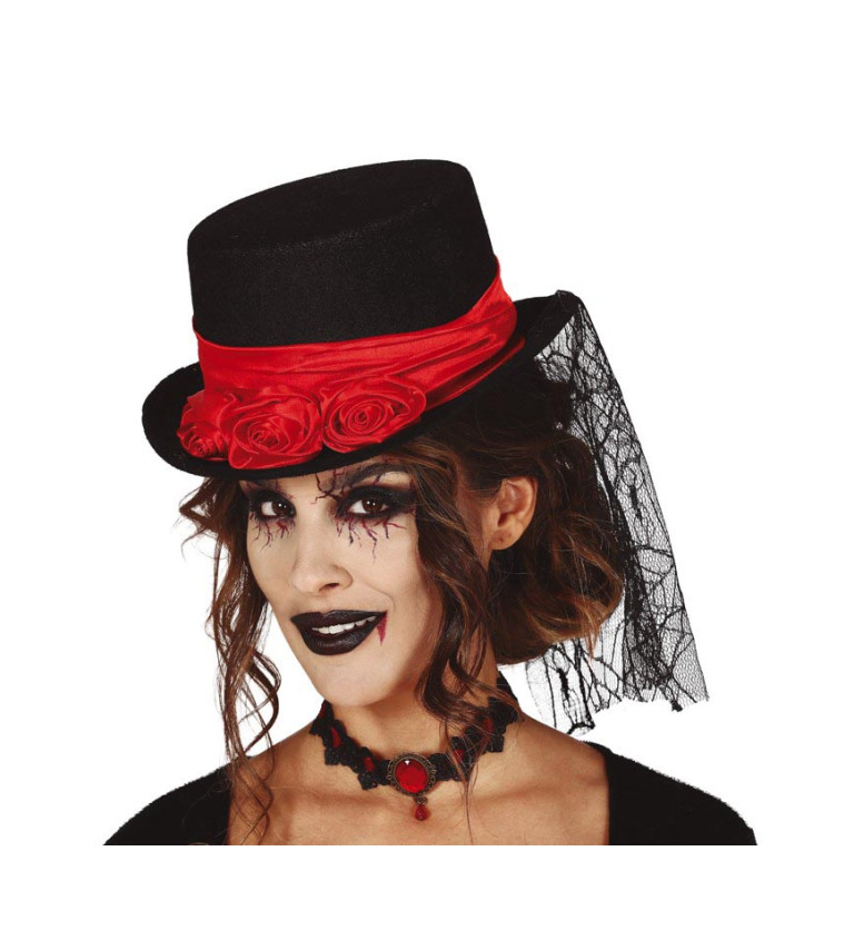 Filcový klobouk upírky
