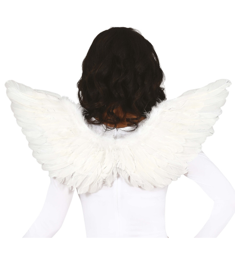 Bílé peříčkové křídla