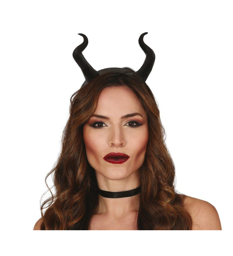 Černé démonické rohy