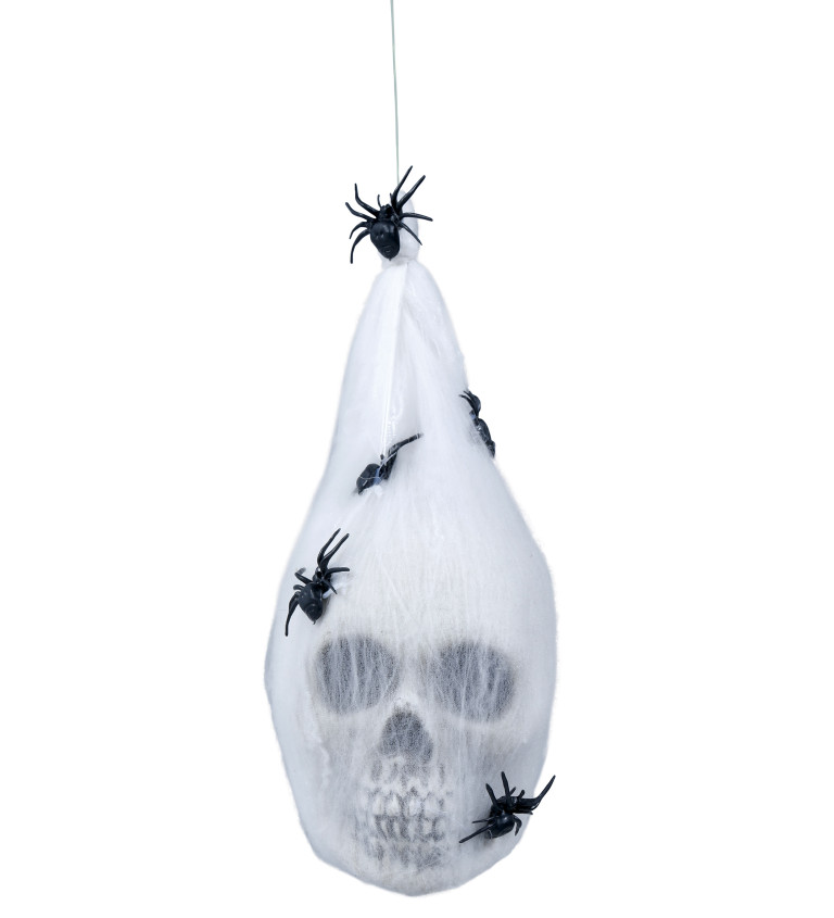 Pavoučí síť s lebkou