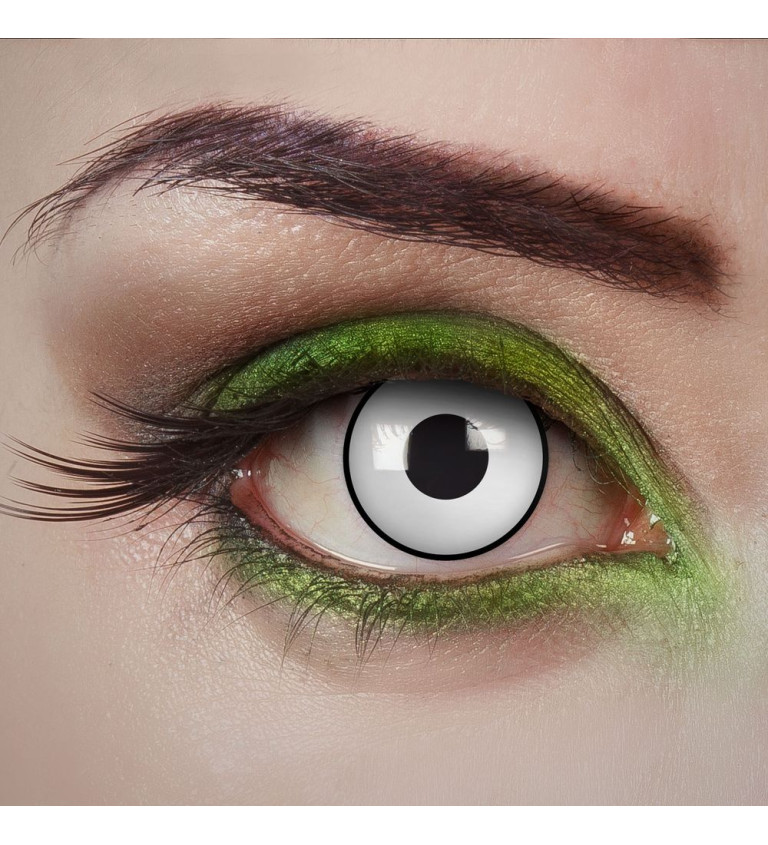 kontaktní čočky jednodenní- bílá