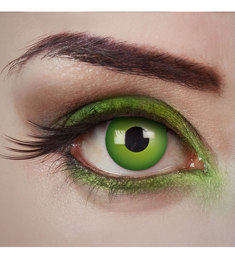 kontaktní čočky jednodenní- zelená