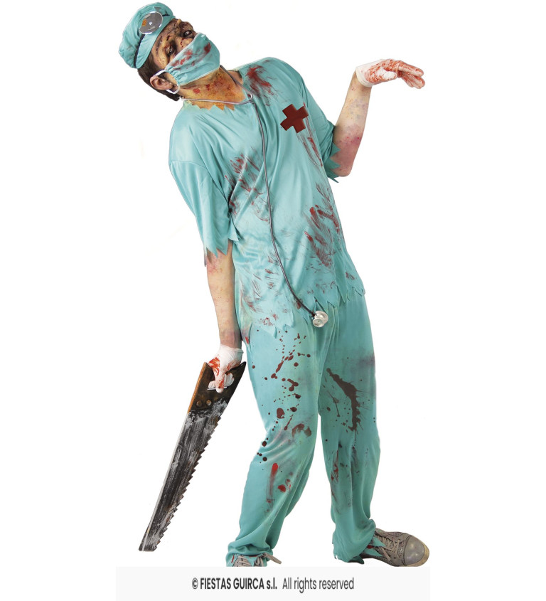 Pánský kostým zombie chirurg