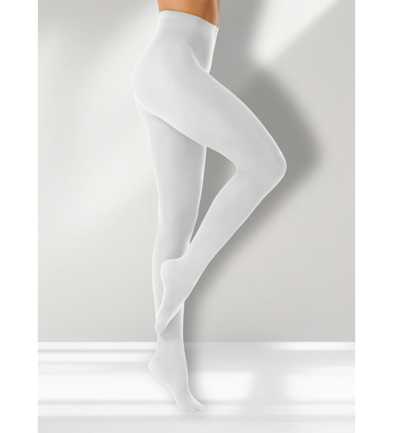 Neprůsvitné punčochy - bílé