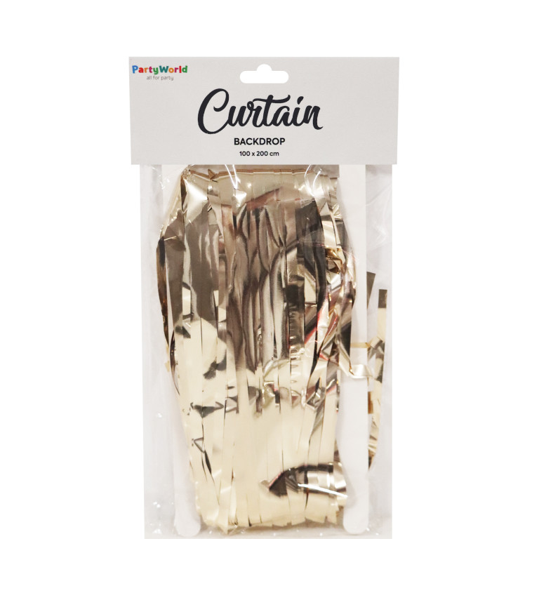 Party závěs fóliový zlatý