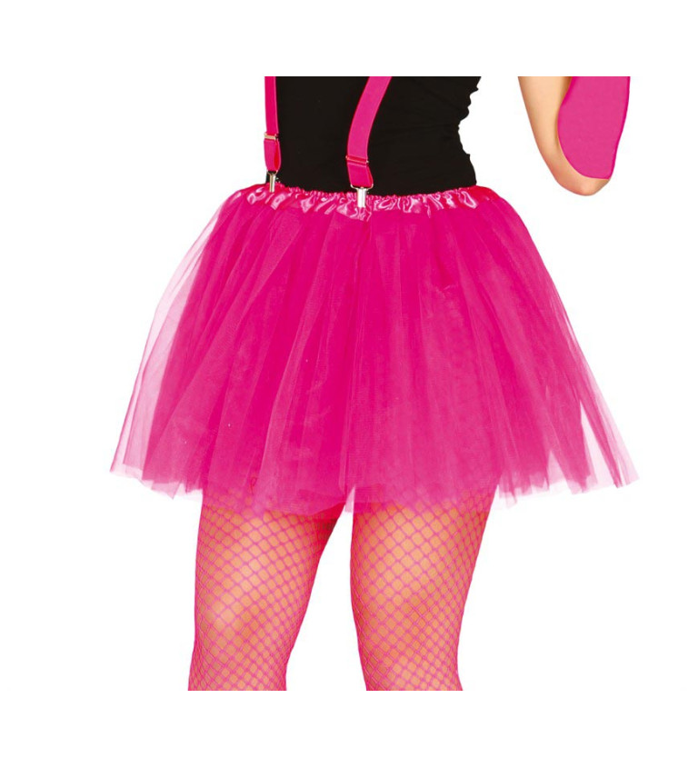 Neonově fuchsiová - tutu sukně