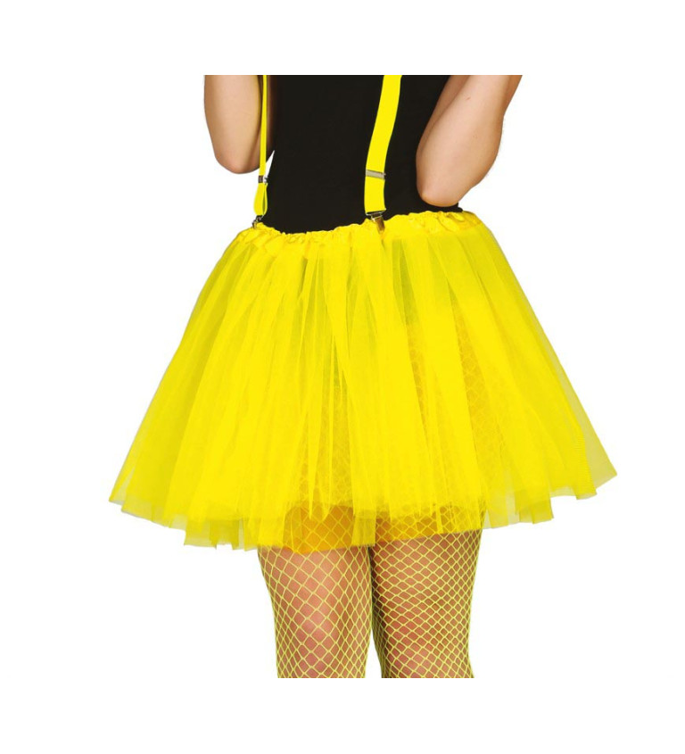 Neonově žlutá - tutu sukně
