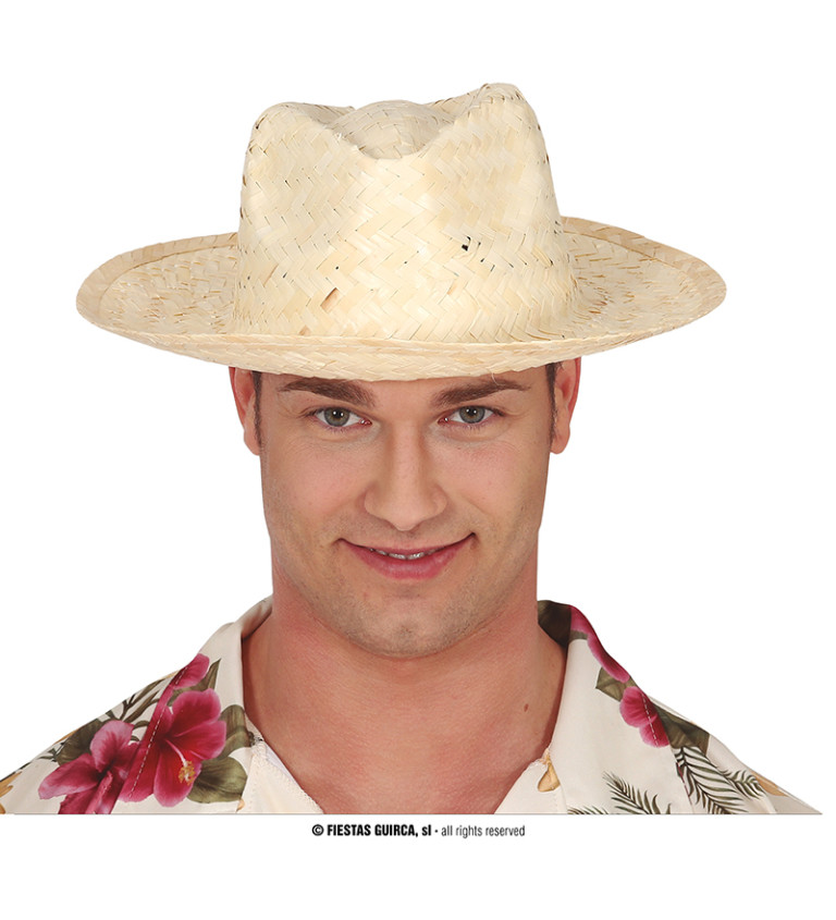 Letní klobouk - Slaměný