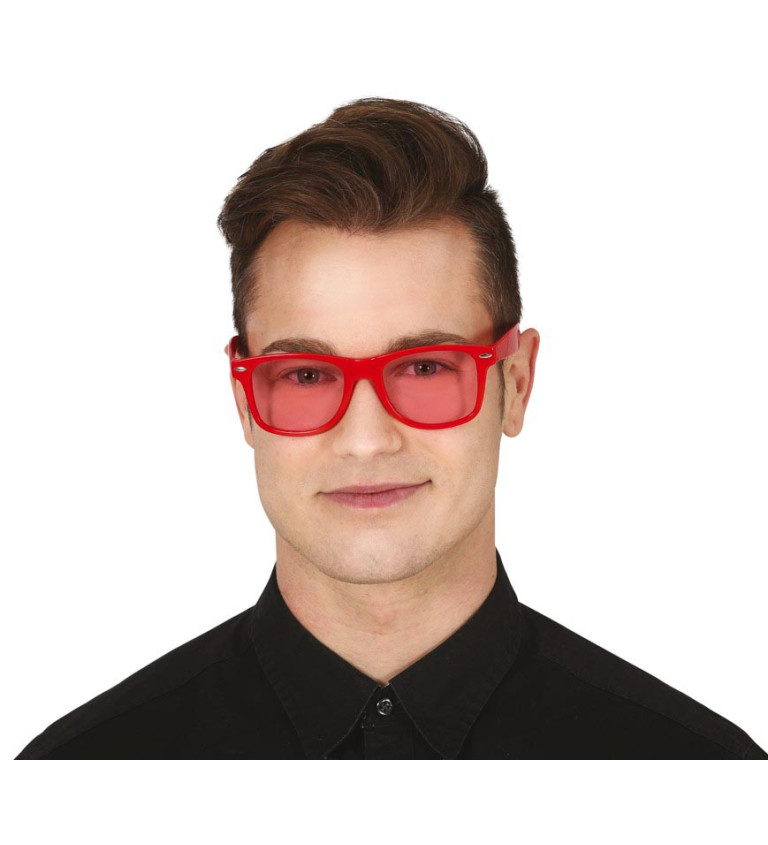 Červené brýle - s červenými skly