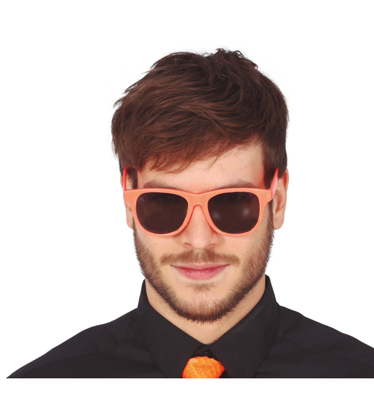 Brýle - neonově oranžové