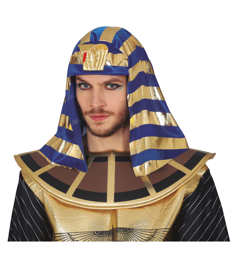 Zlatomodrá - faraonská čepice