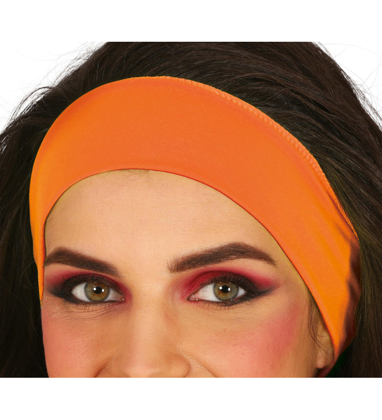 Čelenka - neonově oranžová