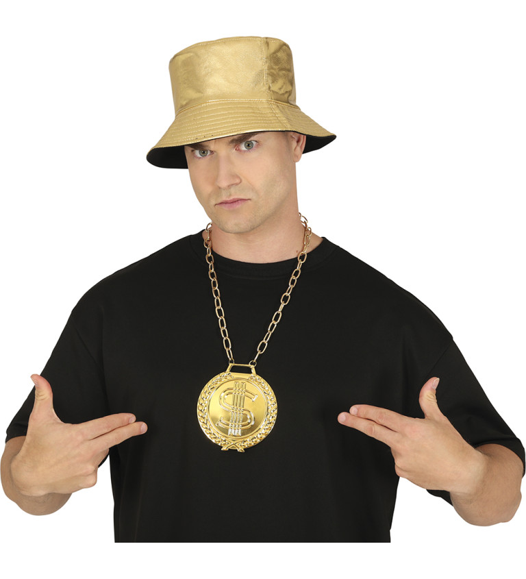 Zlatý náhrdelník - s dolarem