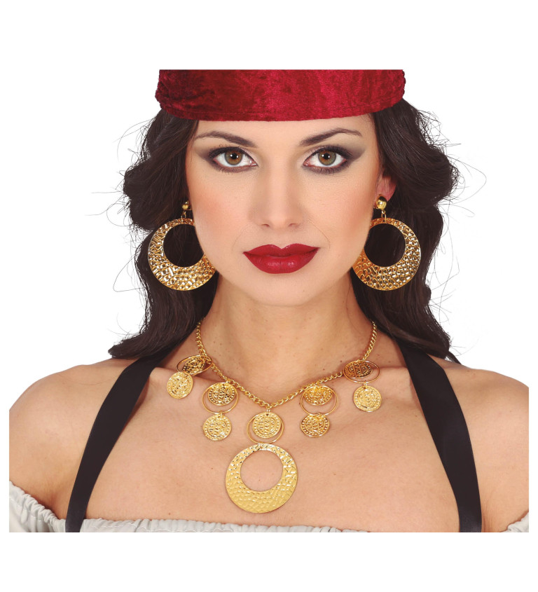 Náhrdelník a náušnice - zlaté