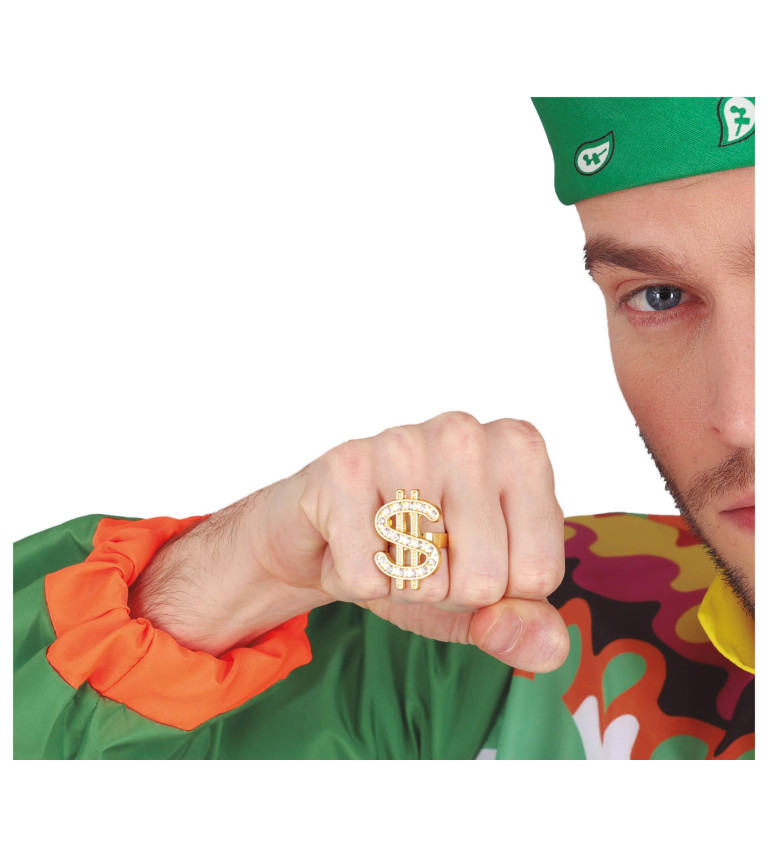Prsten - dolar kovový