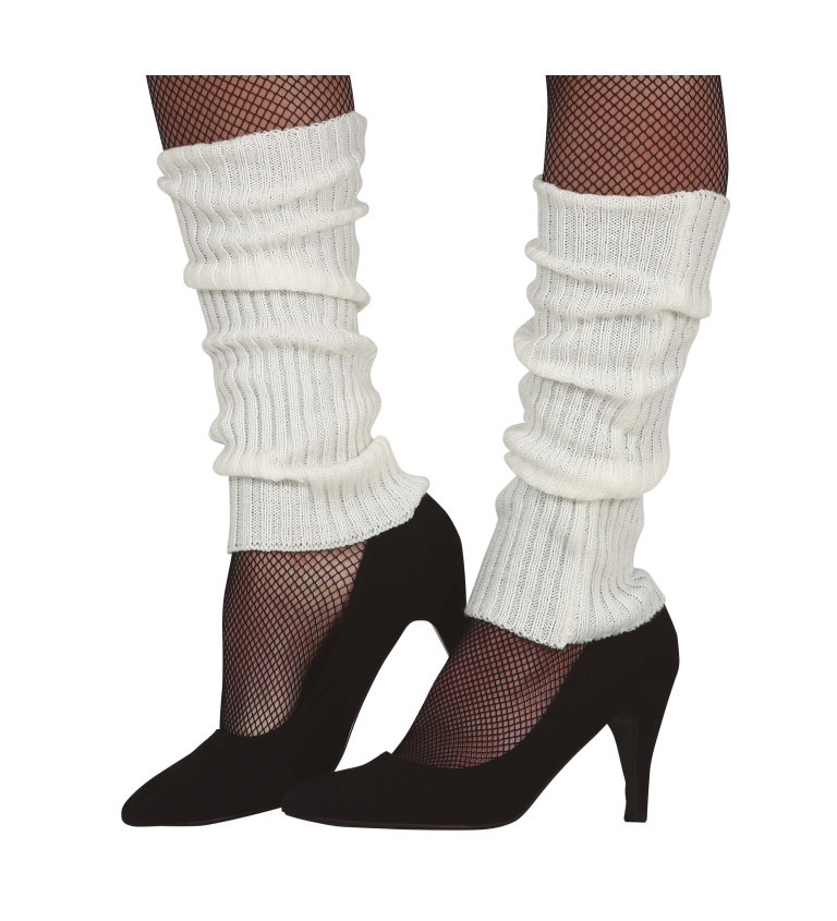 Bílé - návleky na nohy