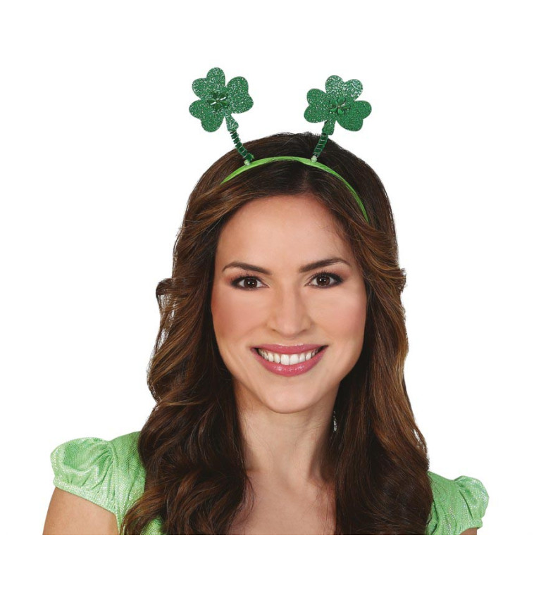 Čelenka s trojlístkem - na Den svatého Patrika