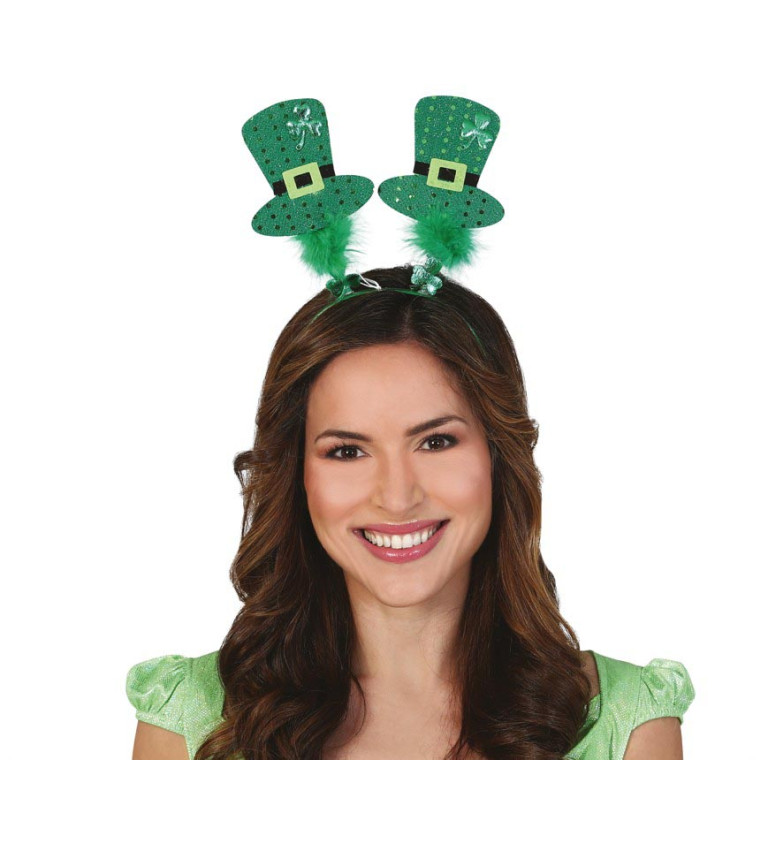 Čelenka s cylindrem - na Den svatého Patrika