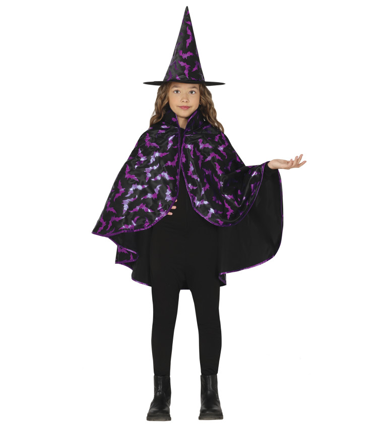 Sada čarodějnice černo-fialová