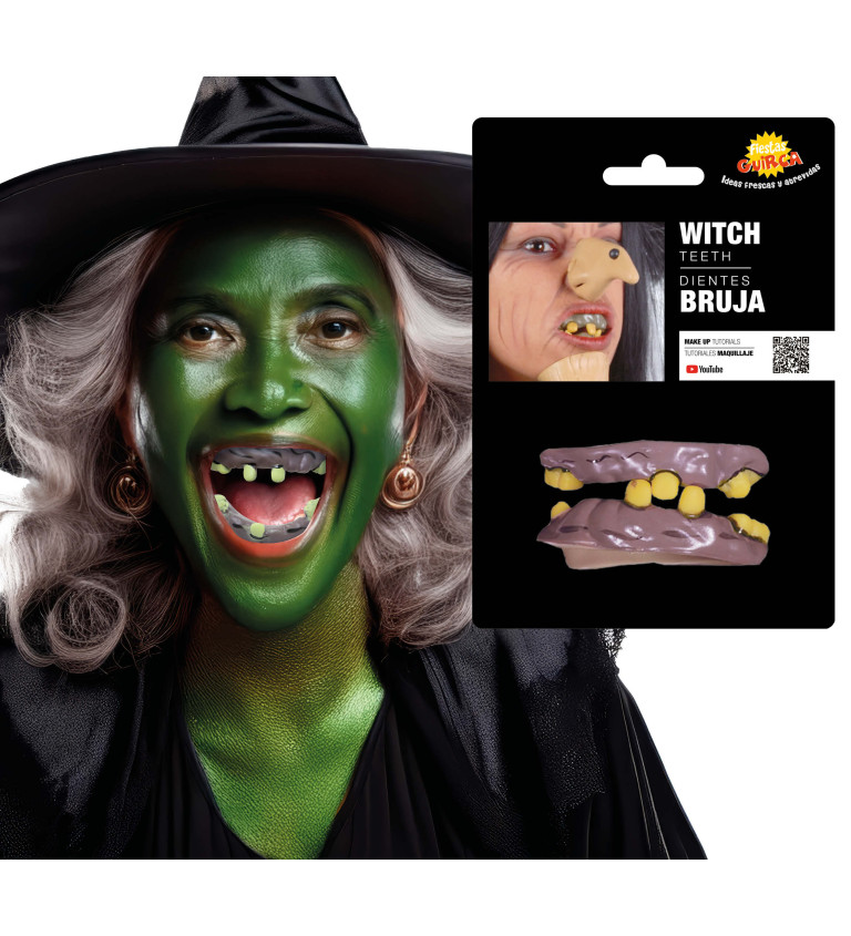 Čarodějnické latexové zuby