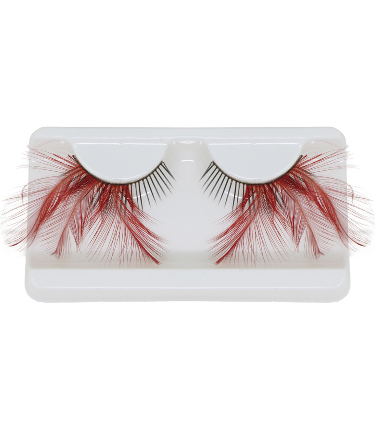 Nalepovací řasy - červené