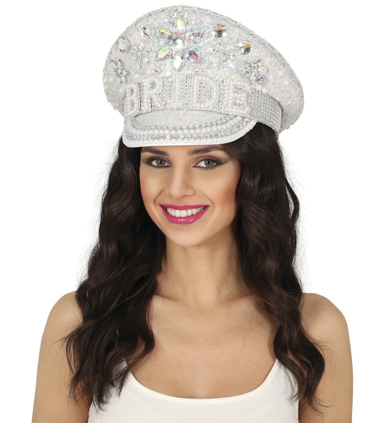 Kapitánská čepice - pro nevěstu "Bride"