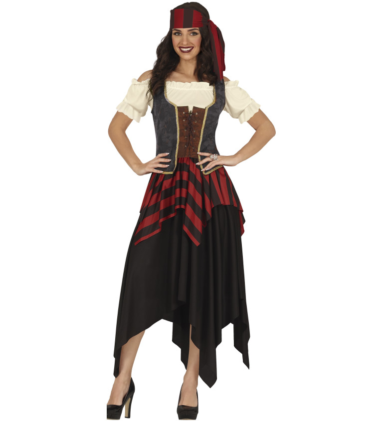 Dámský kostým - Pirátka s korzetem