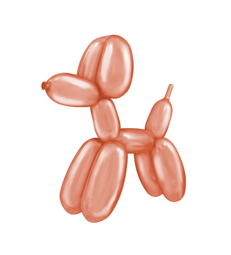 Modelovací balónky - Růžové zlato