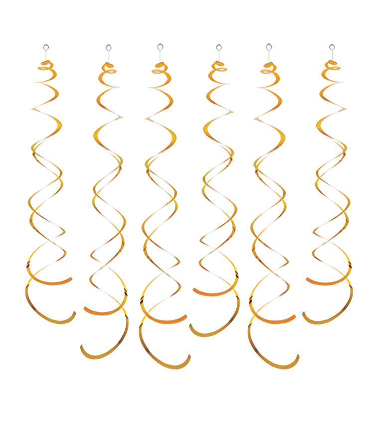 Dekorační spirály - Zlaté