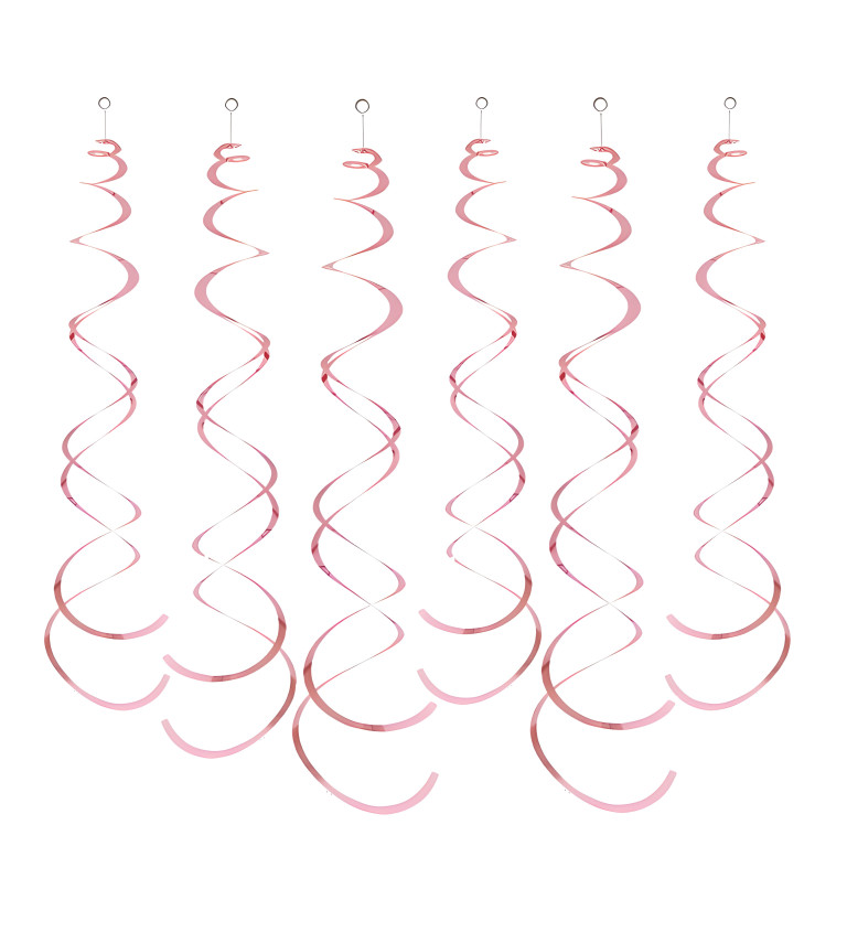 Dekorační spirály - Růžové