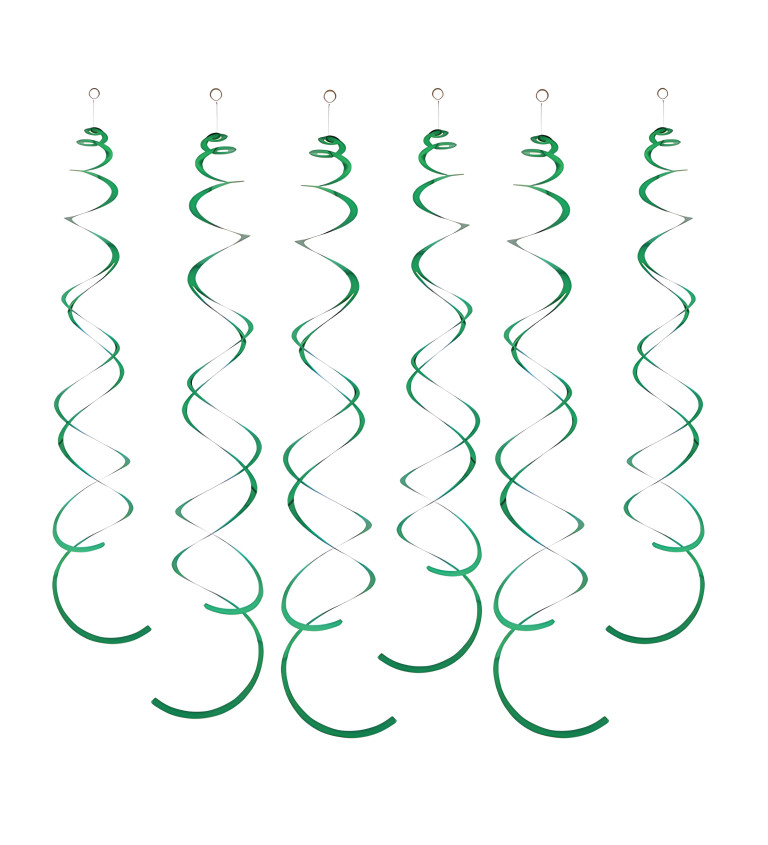 Dekorační spirály - Zelené