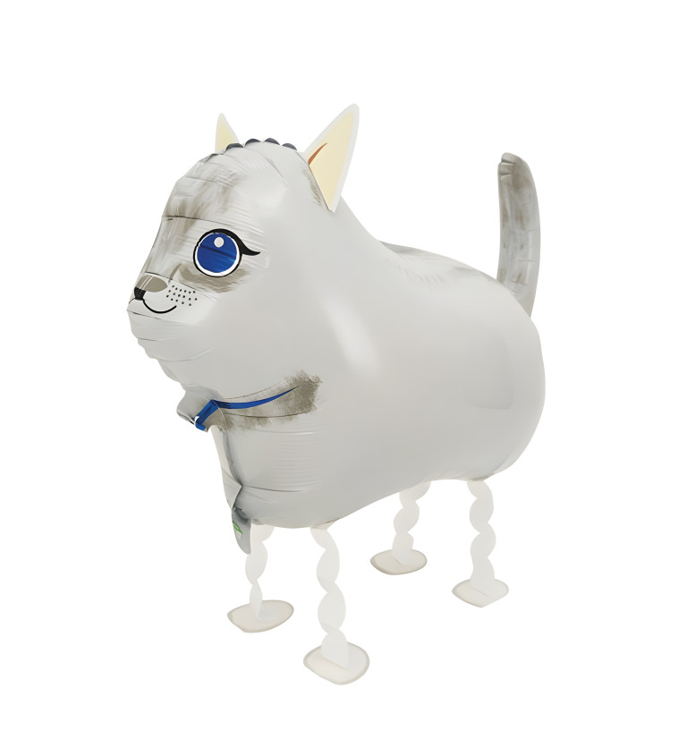 Chodící balónek - Bílá kočka