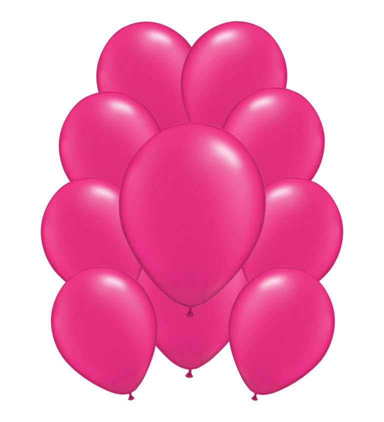 Latexové balónky pastelové - Tmavě růžové