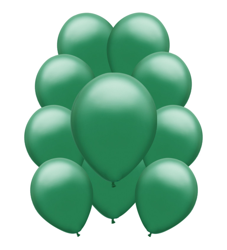 Latexové balónky pastelové - Tmavě zelené